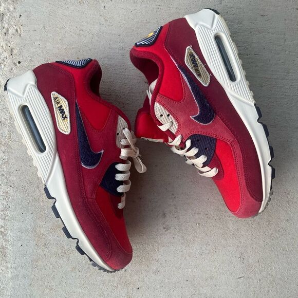 Nike rare Air max red, white and blue sneakers. - Picture 2 of 7